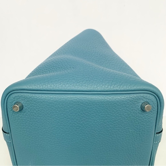 Authentic Hermes Picotin 18 Jeans Blue Print T - Picture 6 of 8